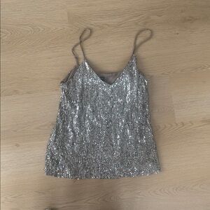 Generation Love Silver Sequin Camisole